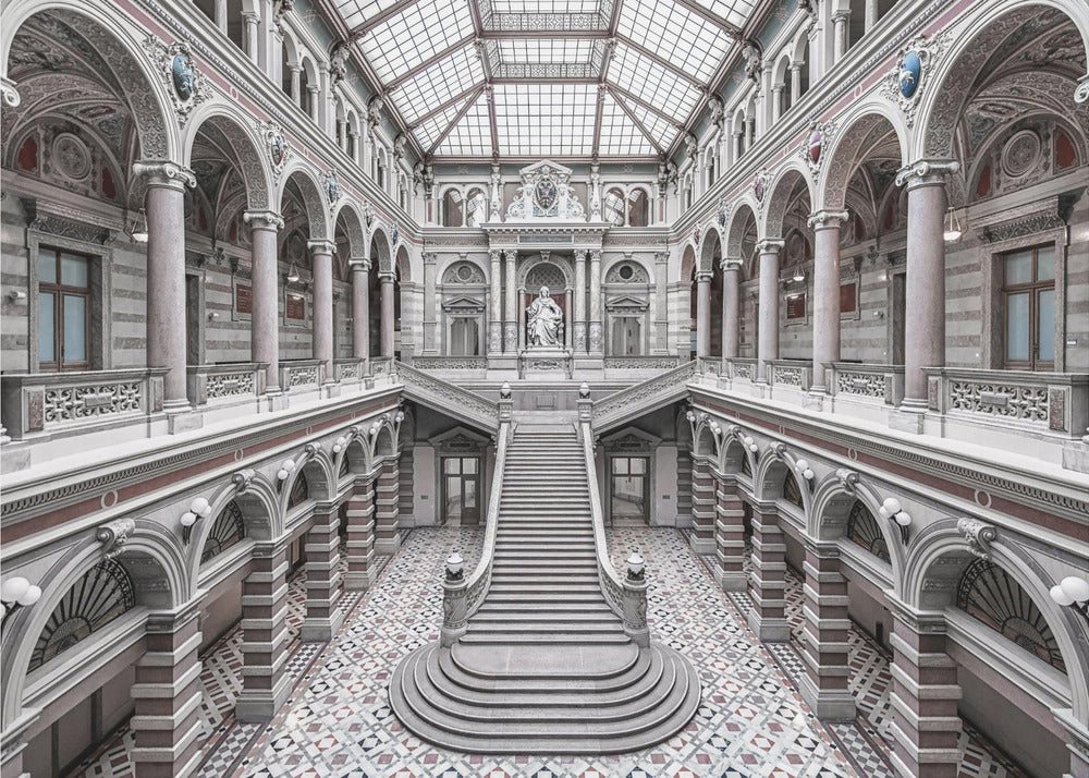 Papermoon Poster "Justizpalast, Vienna." von Massimo Cuomo, 250 g/m² Galeriedruck, Mit oder ohne Rahmen, brillante UV-beständige Farben, Made in Germany Papermoon Poster "Justizpalast, Vienna." von Massimo Cuomo, 250 g/m² Galeriedruck, Mit oder ohne Rahmen, brillante UV-beständige Farben, Made in Germany von Papermoon