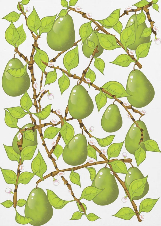 Papermoon Poster Pear Blossom Tangle, Premium-Leinwanddruck mit UV-beständigen Tinten für intensive Farben Papermoon Poster Pear Blossom Tangle, Premium-Leinwanddruck mit UV-beständigen Tinten für intensive Farben von Papermoon