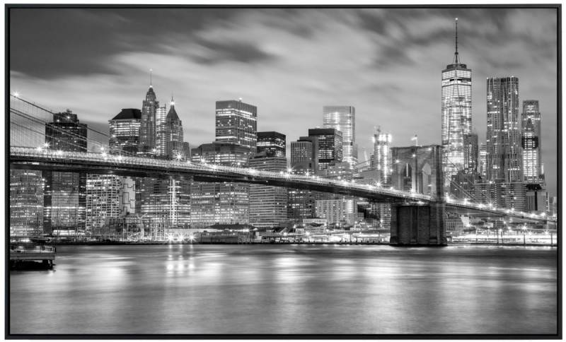 papermoon Infrarotheizkörper EcoHeat 75x120 cm 900 Watt, Brooklyn Bridge von Papermoon