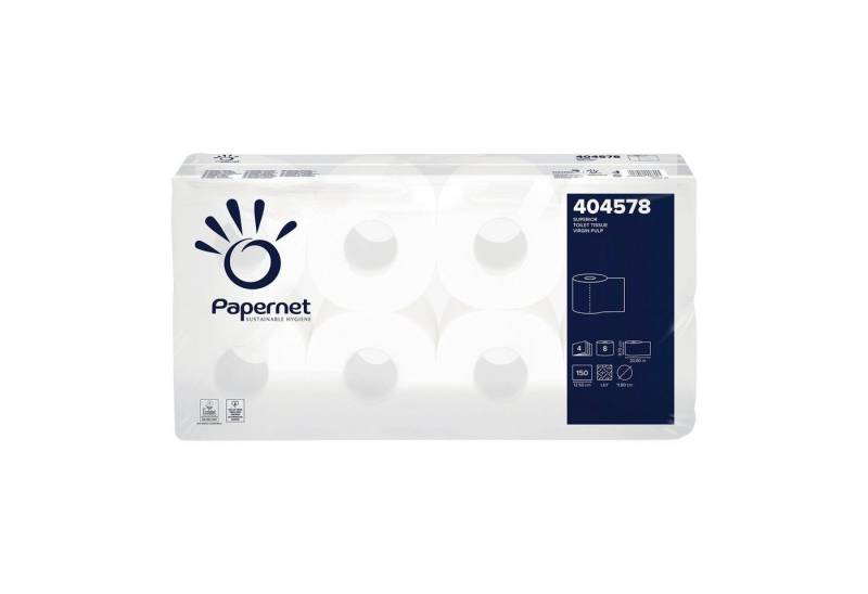 Papernet® Toilettenpapier Papernet Toilettenpapier 404578, 8 Rollen, 4-lagig von Papernet®