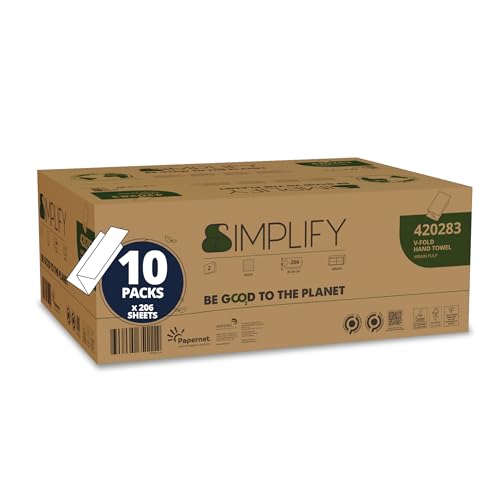 PAPERNET ASCIUGAMANO PIEGHEVOLE V SIMPLIFY 20 PEZZI 2 VELI von Papernet