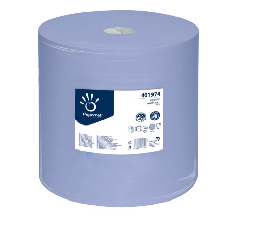 PAPERNET Superior Putztuchrolle RC 3-lagig, 1 Stück, blau,412020 von Papernet
