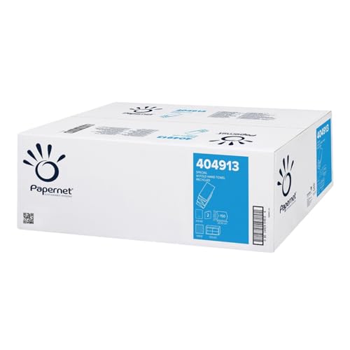 Papernet W-Falz Papierhandtücher 404913, Recycelt, Naturfarben, 3.000 Einweg-Falthandtücher, 2-lagig, offene Abmessungen 32x20,3cm Papernet W-Falz Papierhandtücher 404913, Recycelt, Naturfarben, 3.000 Einweg-Falthandtücher, 2-lagig, offene Abmessungen 32x20,3cm von Papernet