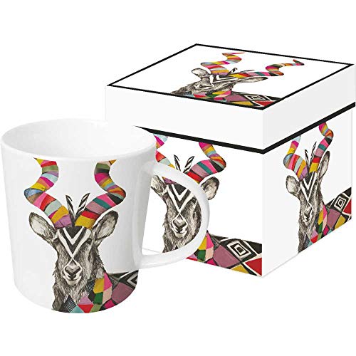 Paperproducts Design 603189 Regalia Kudu Tasse, in Geschenkverpackung, 350 ml, mehrfarbig von Paperproducts Design
