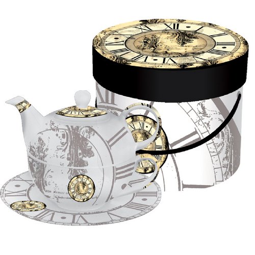 Paperproducts Design Romanov Tea for One Set mit Teekanne, Tasse und Untertasse von Paperproducts Design