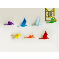 Paperwolf Vogelflug Bastelbogen - Peace Edition Rainbow Paperwolf Vogelflug Bastelbogen - Peace Edition Rainbow von PaperwolfsShop