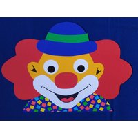 Fensterbild Tonkarton Clown Fenstergucker Rote Locken Karo Karneval Fasching Deko Neu Fensterbild Tonkarton Clown Fenstergucker Rote Locken Karo Karneval Fasching Deko Neu von PapierSchereDeko