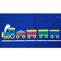 Fensterbild Tonkarton Eisenbahn 1 X Lok 4 Waggon Geburtstags Kalender Kita Farbwunsch Kinder Junge Deko Neu von PapierSchereDeko