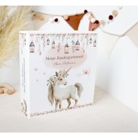 Kindergarten Ordner Einhorn Im Zauberwald Personalisiert Mit Namen/Sammelmappe Ringordner Für Krippe Schule Kita Oder von PapierTraeume123
