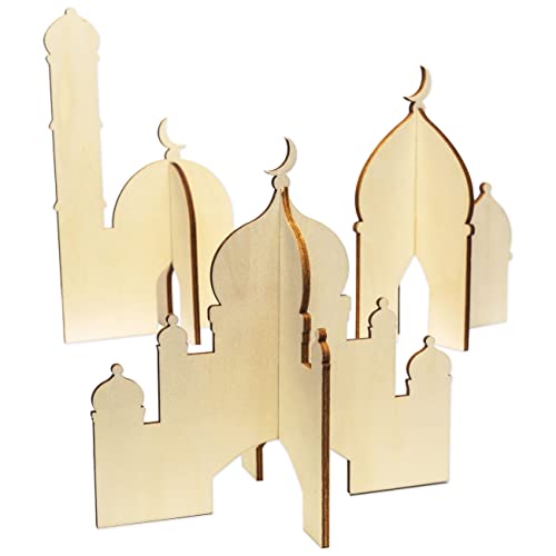 Papierdrachen 3 Verschiedene Holz Moscheen zum Stecken - Ramadan Dekoration - Leichter Aufbau - Tischdekoration Eid Mubarak - naturbelassenes Holz - wiederverwendbar - Set 5 Papierdrachen 3 Verschiedene Holz Moscheen zum Stecken - Ramadan Dekoration - Leichter Aufbau - Tischdekoration Eid Mubarak - naturbelassenes Holz - wiederverwendbar - Set 5 von Papierdrachen