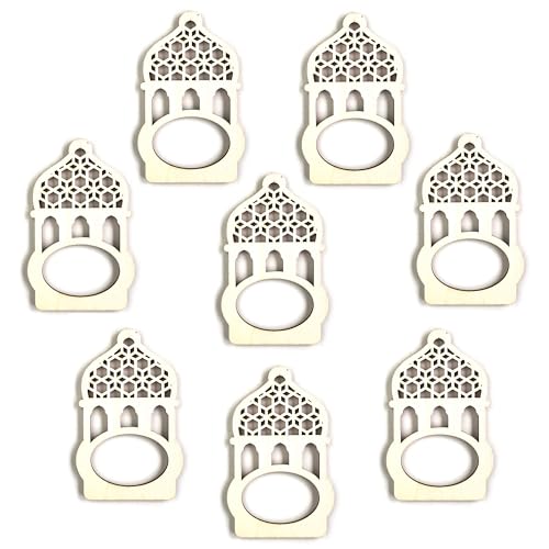 Papierdrachen 8 Holzserviettenringe zu Ramadan - einzigartige Tischdekoration - für Stoffservietten und Papierservietten - aus Holz in Natur - wiederverwendbar Papierdrachen 8 Holzserviettenringe zu Ramadan - einzigartige Tischdekoration - für Stoffservietten und Papierservietten - aus Holz in Natur - wiederverwendbar von Papierdrachen