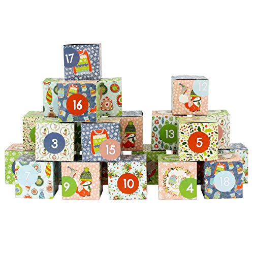 Papierdrachen DIY Adventskalender zum Befüllen - Kisten Set - Motiv Cozy Christmas - 24 bunte Schachteln aus Karton zum Aufstellen und zum Befüllen - 24 Boxen - Weihnachten 2020 Papierdrachen DIY Adventskalender zum Befüllen - Kisten Set - Motiv Cozy Christmas - 24 bunte Schachteln aus Karton zum Aufstellen und zum Befüllen - 24 Boxen - Weihnachten 2020 von Papierdrachen
