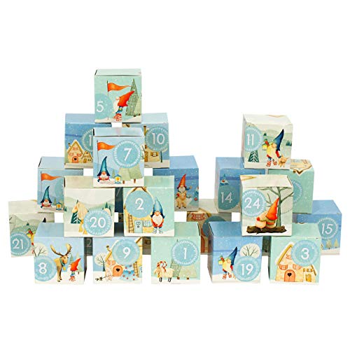 Papierdrachen DIY Adventskalender zum Befüllen - Kisten Set - Motiv Zwerge auf Reisen - 24 Bunte Schachteln aus Karton zum Aufstellen und zum Befüllen - 24 Boxen - Weihnachten 2024 Papierdrachen DIY Adventskalender zum Befüllen - Kisten Set - Motiv Zwerge auf Reisen - 24 Bunte Schachteln aus Karton zum Aufstellen und zum Befüllen - 24 Boxen - Weihnachten 2024 von Papierdrachen