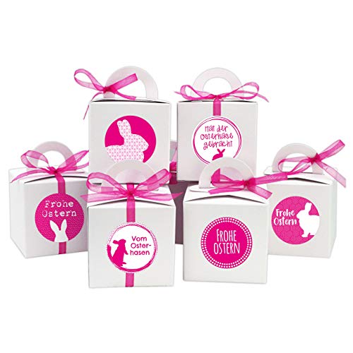 Papierdrachen DIY Osterhasen Kisten - weiße Geschenkboxen zu Ostern - Geschenkverpackung zum Befüllen - für Kinder und Erwachsene von Papierdrachen