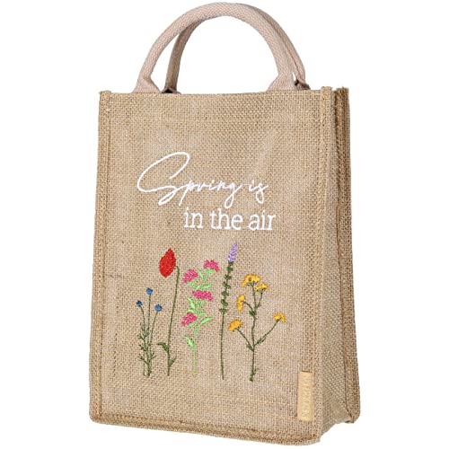 Papierdrachen Geschenktasche zu Ostern aus Jute - formstabil mit Henkel und elegantem Handlettering - Geschenkverpackung zu Ostern - Dekoration - 22x30x10 cm - Hello Spring Papierdrachen Geschenktasche zu Ostern aus Jute - formstabil mit Henkel und elegantem Handlettering - Geschenkverpackung zu Ostern - Dekoration - 22x30x10 cm - Hello Spring von Papierdrachen