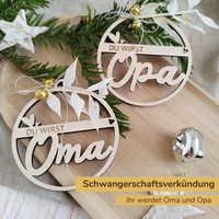 Schwangerschaftsverkündung, Du Wirst Oma, Ihr Werdet Oma Und Opa, Schwangerschaft Ankündigung, Verkünden Weihnachten Schwangerschaftsverkündung, Du Wirst Oma, Ihr Werdet Oma Und Opa, Schwangerschaft Ankündigung, Verkünden Weihnachten von PapierfalterBoutique