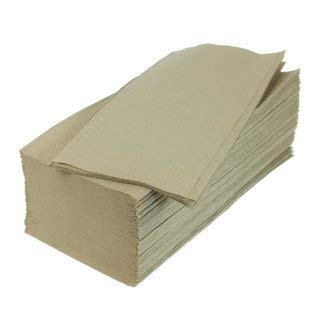 5000 Papierhandtücher natur 25x23 cm ZZ-Falz recycling 1-lg. hellgrau von Papierhandtücher