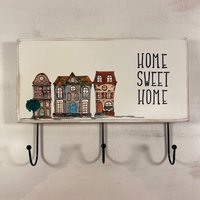 Hakenleiste Handtuchhalter Schlüsselbrett Schmuckbrett Kettenaufhänger Handmade Maritim Skandi Landhausstil Deko Hakenbrett Hakenleiste Handtuchhalter Schlüsselbrett Schmuckbrett Kettenaufhänger Handmade Maritim Skandi Landhausstil Deko Hakenbrett von Papierschiffswerk