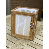 Holz Windlicht Laterne Tischdeko Herbstdekoration Holz Windlicht Laterne Tischdeko Herbstdekoration von PapiervogelShop