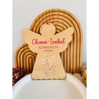 Türschild Zur Konfirmation, Kommunion, Firmung, Schutzengel Holzengel, Personalisiert, Engel Türschild Zur Konfirmation, Kommunion, Firmung, Schutzengel Holzengel, Personalisiert, Engel von Papierzauberei