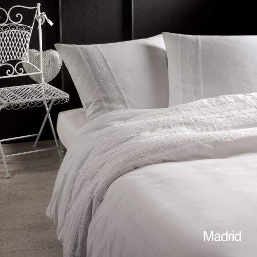 Papillon Madrid Bettbezüge weiß, Baumwolle, 240 x 220/220 cm von Papillon