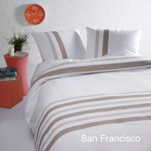 Papillon San Francisco Bettbezüge Sand, Baumwolle, 140 x 200/220 cm von Papillon