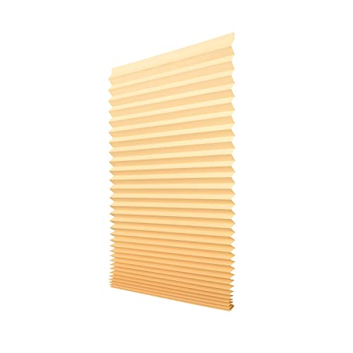PAPL –Rollo, Papier Jalousie, Plissee, Für alle Fenstertypen –ohne Bohren –für Fenster (80 x 180 cm, Natur) von Papl