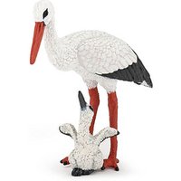 papo 50159 Storch mit Storchjunges Spielfigur von Papo