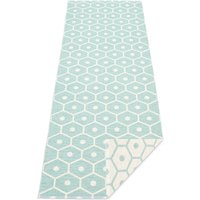 Pappelina - Honey Wendeteppich, 70 x 225 cm, pale turquois / vanilla von pappelina