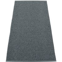 Pappelina - Svea Teppich, 70 x 160 cm, granit / black metallic von pappelina