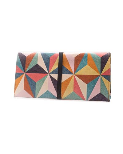 Tabakbeutel | Ideale Tabaktasche für Raucher | 100% Wasserabweisend & Reißfest | Variabel für 30-50 Gramm Tabak | Fach für Papers & Filter | Mit Gummiband | Unisex | Made in Europe - Abstract Retro von Paprcuts
