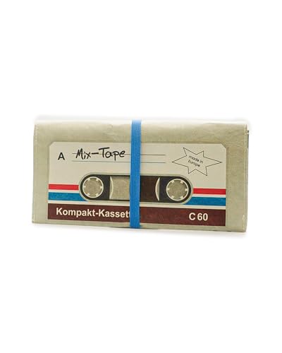 Tabakbeutel | Ideale Tabaktasche für Raucher | 100% Wasserabweisend & Reißfest | Variabel für 30-50 Gramm Tabak | Fach für Papers & Filter | Mit Gummiband | Unisex | Made in Europe - Mixtape von Paprcuts