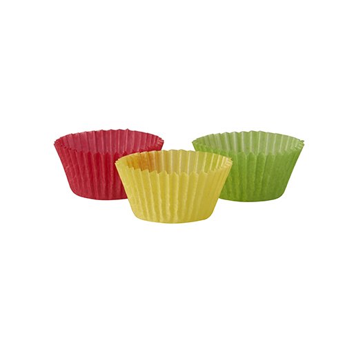 300 Stück Mini - Backförmchen/Pralinenförmchen (farbig sortiert / 24 x 16 mm) von PAPSTAR