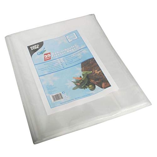 Papstar Gefrierbeutel, LDPE 20 L, 60 x 40 cm, 100 Stück, transparent Papstar Gefrierbeutel, LDPE 20 L, 60 x 40 cm, 100 Stück, transparent von PAPSTAR