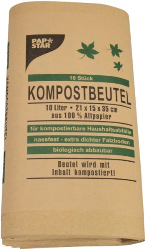 PAPSTAR Kompostbeutel 10 L, braun von PAPSTAR