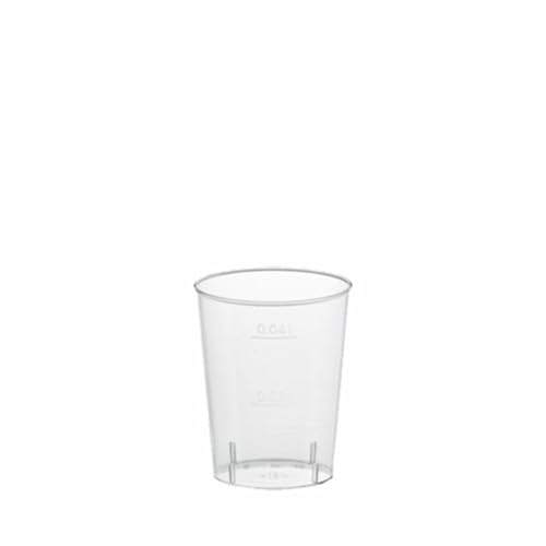 PAPSTAR 12159 Gläser für Schnaps 1-Karton 24 x 40 Stück, PS 4 cl, ø 4.2-5.2 cm glasklar von PAPSTAR