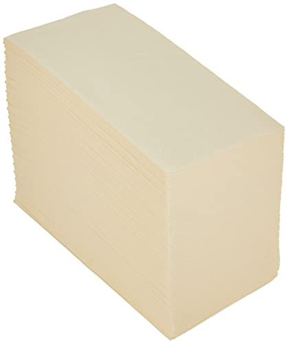 Papstar 84579 250 Servietten, 3-lagig 1/8-Falz 33 cm x 33 cm, creme von PAPSTAR