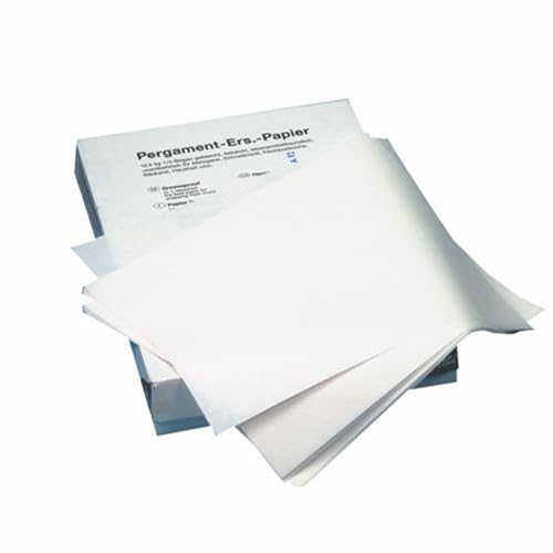 Pergament-Ersatz, 1/8 Bogen 37,5 cm x 25 cm Weiss à 12,5 kg, fettdicht Pergament-Ersatz, 1/8 Bogen 37,5 cm x 25 cm Weiss à 12,5 kg, fettdicht von PAPSTAR
