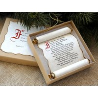 Uns Ist Ein Kind Geboren - Bibelrollenverzierung Drop Cap Christliche Jesus Prophezeiung Krippe von PapuanLass