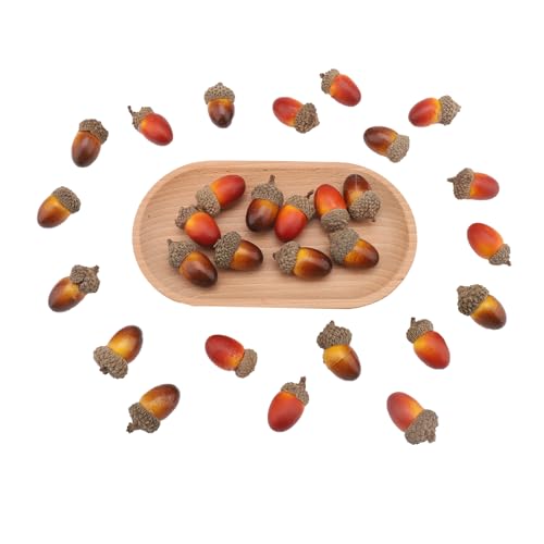 ParPix 30 Stück Künstliche Eicheln Herbstdeko, Künstliche Eicheln mit Natürlichen Eichel Kappe Autumn Decor, Herbstdeko Innen, Groß Eichel Herbst Deko, für Herbst Dekoration Thanksgiving Streudeko ParPix 30 Stück Künstliche Eicheln Herbstdeko, Künstliche Eicheln mit Natürlichen Eichel Kappe Autumn Decor, Herbstdeko Innen, Groß Eichel Herbst Deko, für Herbst Dekoration Thanksgiving Streudeko von ParPix
