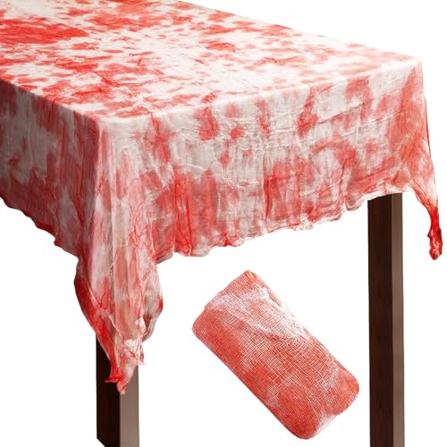 ParPix Halloween Deko Tischdecke, 150 x 210cm Blutiger Horror Deko Tischtuch, Halloween Deko Gruselig Stoff, Rechteckige Tablecloth, für Halloween Dekoration, Tischdeko, Party Dekoration ParPix Halloween Deko Tischdecke, 150 x 210cm Blutiger Horror Deko Tischtuch, Halloween Deko Gruselig Stoff, Rechteckige Tablecloth, für Halloween Dekoration, Tischdeko, Party Dekoration von ParPix