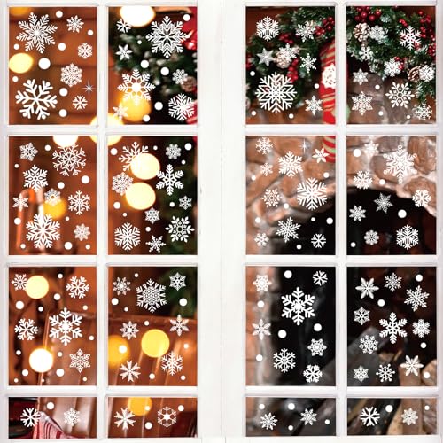 ParPix Schneeflocken Fensterbilder Weihnachten Selbstklebend, 197 Stük Fensterdeko Weihnachten, Schneeflocke Deko Weihnachts Fensterbilder, Fensterfolie Fensterbild Weihnachten,Winter Fensteraufkleber ParPix Schneeflocken Fensterbilder Weihnachten Selbstklebend, 197 Stük Fensterdeko Weihnachten, Schneeflocke Deko Weihnachts Fensterbilder, Fensterfolie Fensterbild Weihnachten,Winter Fensteraufkleber von ParPix