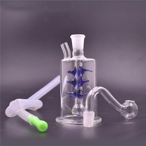 PARACITY Quadratisches Rohr Mini Glas Wasser Glas Bongs Öl Brenner Glas Wasserpfeifen Öl Rigs Rauchen (B) von ParaCity