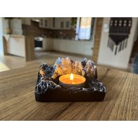 Berg Kerzenhalter Geschenk von ParacordJanka
