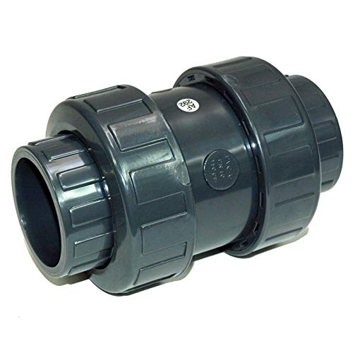 PVC Fitting Kegelrückschlagventil Ø 50mm federbelastet mit Klebemuffen Sandfilter Schwimmbad Pool von Paradies Pool GmbH