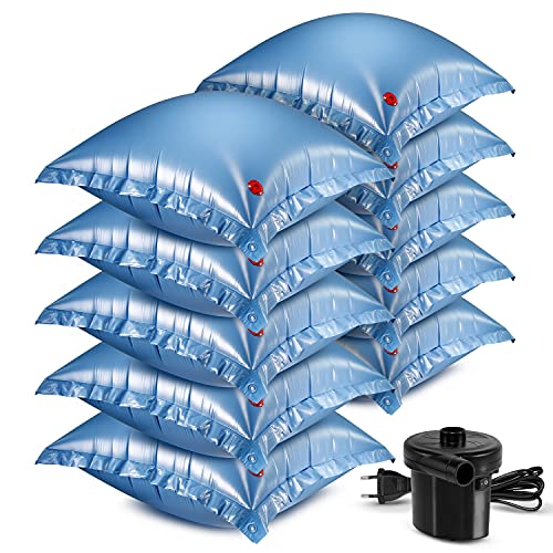 Paradies Pool GmbH Luftkissen für Winterabdeckplanen 10er Set und Elektropumpe von Paradies Pool GmbH