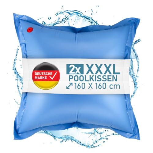 2er Set XXXL Luftkissen für Winterabdeckplanen 160x160cm diagonal Pool Luftpolster Kissen Abdeckplane Plane Winterschutz von Paradies Pool
