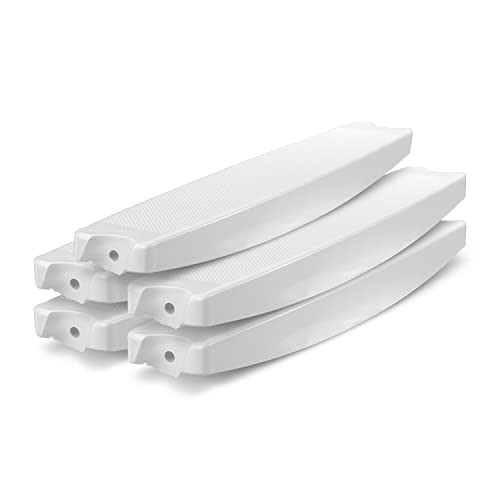5er Set Ersatz Stufe für Aufstellbeckenleiter inkl. Schraubensatz Trittstufe weiß 43 mm Holm Hochbeckenleiter Pool Schwimmbecken von Paradies Pool