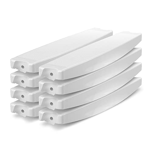 8er Set Ersatz Stufe für Aufstellbeckenleiter inkl. Schraubensatz Trittstufe weiß 43 mm Holm Hochbeckenleiter Pool Schwimmbecken von Paradies Pool