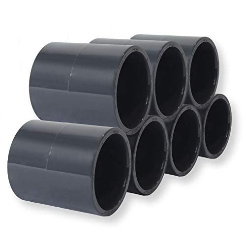 Paradies Pool PVC Fitting Klebemuffe Ø 50mm PVC-U Muffe Rohrverbinder Rohr Schlauch Klebefitting zum verkleben, Qualität aus Europa, Menge: 7 Stück von Paradies Pool